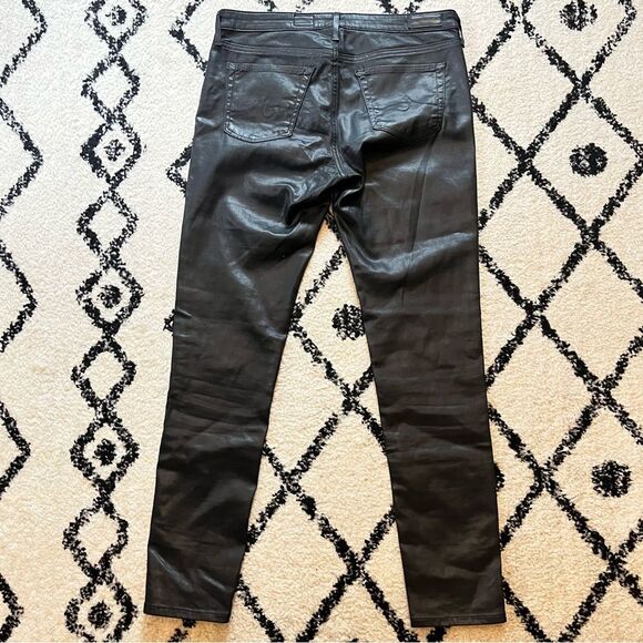 AG Adriano Goldschmied The Legging Ankle Super Skinny Ankle in Coated Black 29R - Picture 8 of 12